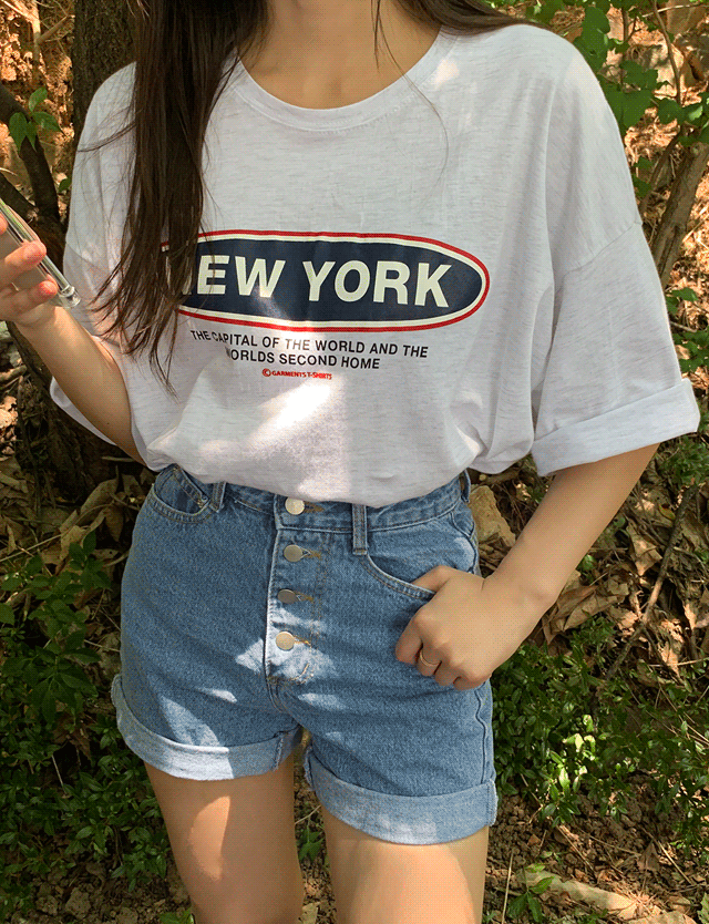 [UNISEX] 뉴욕 오버 티셔츠
